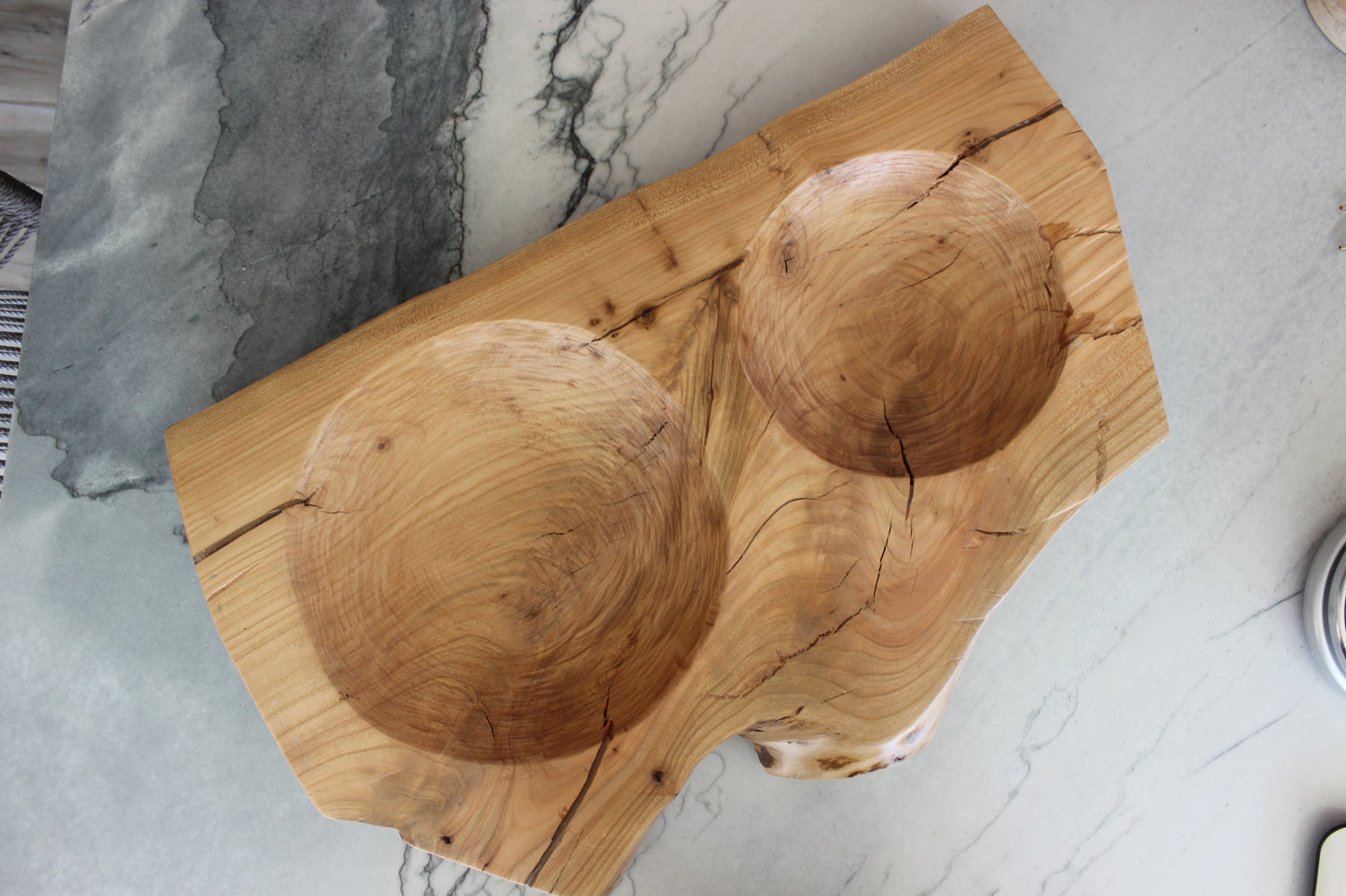 Double Bowl Serving Dish